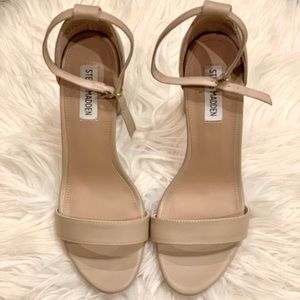 Nude Ankle Strap Heels